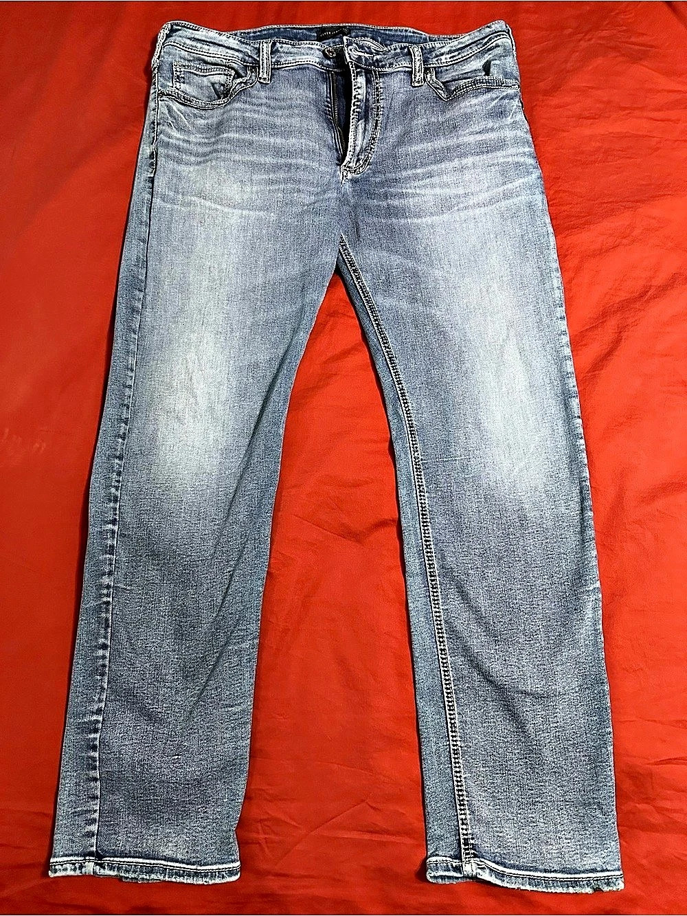 Silver Jeans Co. Eddie Men’s Jeans 38x32 Light Wash